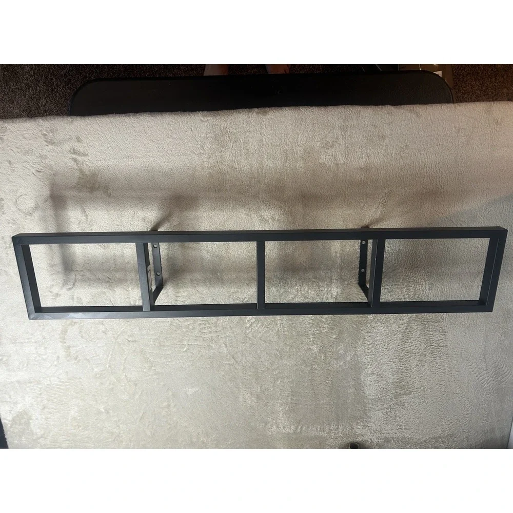 IKEA LERBERG 10035 Metal Media Wall Mount Shelf Charcoal CD DVD Rack